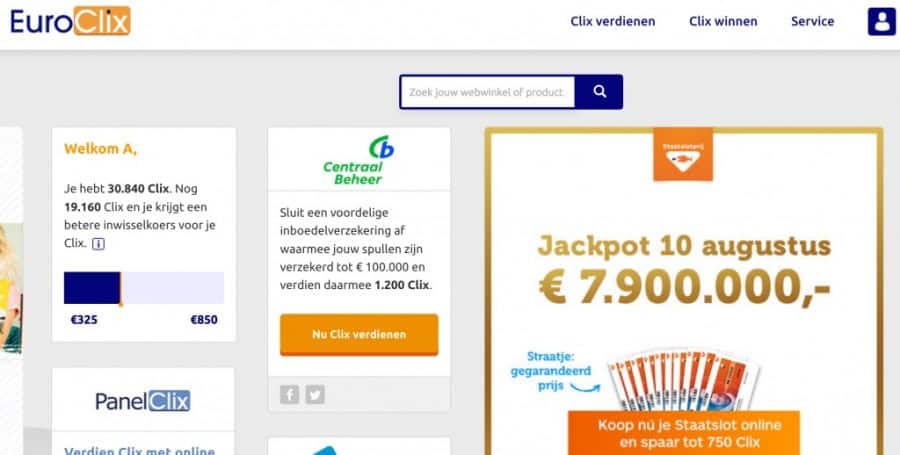 online geld verdienen met betrouwbaar spaarprogramma Euroclix