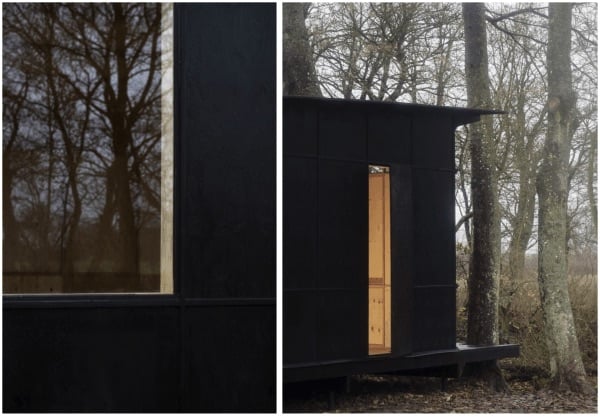 Ikea Tiny House zwart geverfd